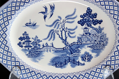 Blue Willow Platter, Meakin, Royal Staffordshire