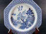 Blue Willow Salad Plate, Meakin, Staffordshire