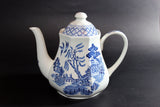 Meakin Blue Willow Teapot, Staffordshire