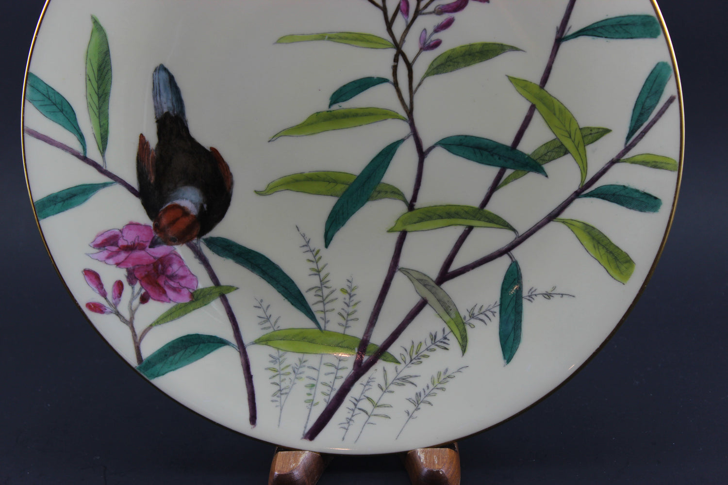 Mintons Essex Birds - Antique Plate, Circa 1880-1890