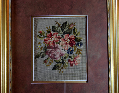 Floral Framed Needlepoint