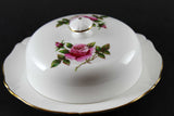 Northumbria Carleton Rose Covered Butter Dish