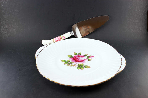 Northumbria Carleton Rose Cake Plate and Server