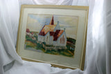 Peggy's Cove Church-Watercolour