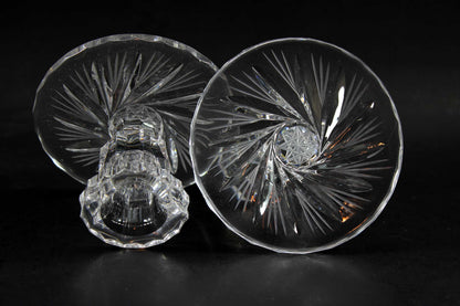 Bohemia Pinwheel Crystal, Candleholders