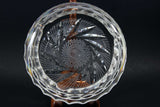 Pinwheel crystal ashtray