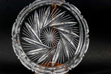 Pinwheel crystal ashtray