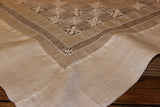 Organza Linen and Lace Table Topper