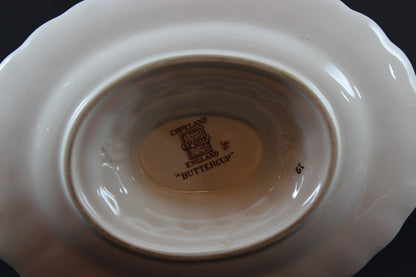 Copeland Spode, Buttercup Pattern, Gravy Boat and Underplate