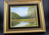 T. Jahner oil on board painting, original, signed