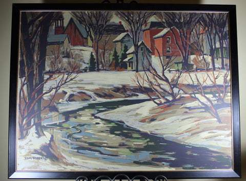 Tom Roberts, Village in Winter (Silkscreen)