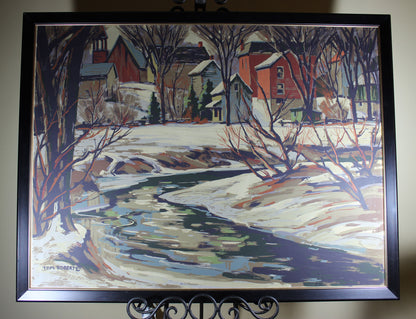 Tom Roberts, Village in Winter (Silkscreen)