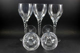 Orrefors Crystal Stemware, Anne, Twisted Stem Red