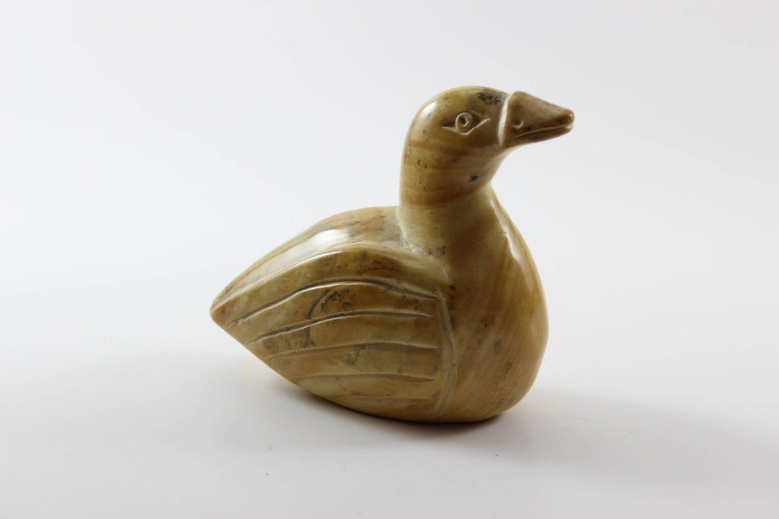 Hand carved Soapstone Arctic Water Bird