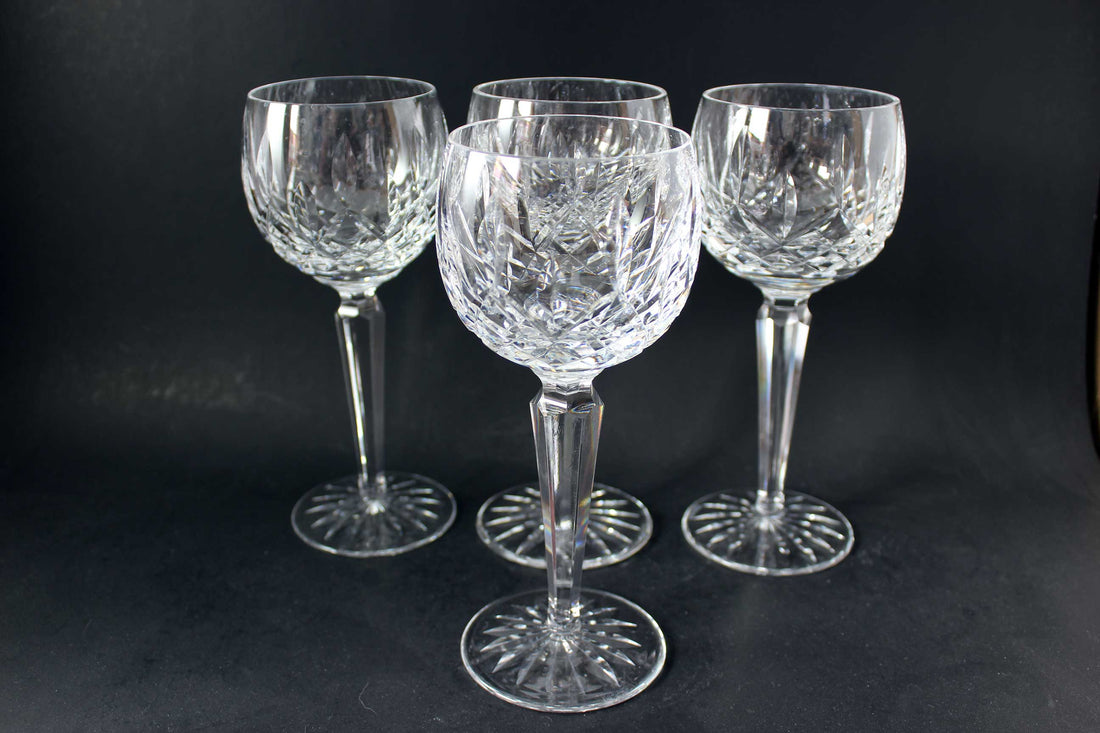 Waterford Crystal, Lismore, Vintage Hock Glasses