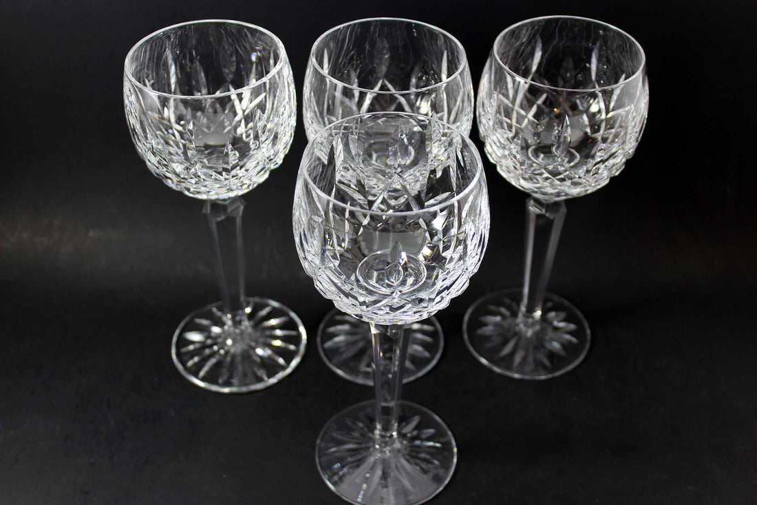 Waterford Crystal, Lismore, Vintage Hock Glasses