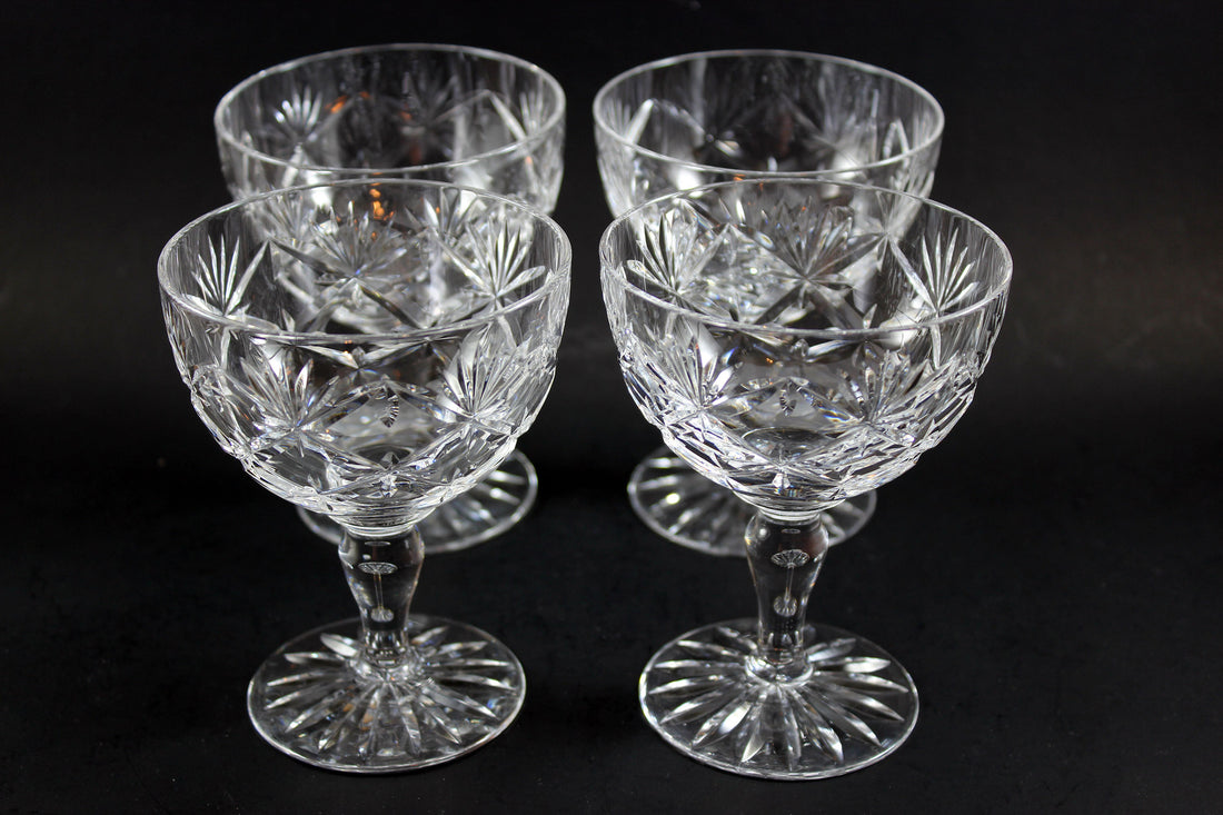 Webb Corbett Champagne or Sorbet Glasses, Chantilly