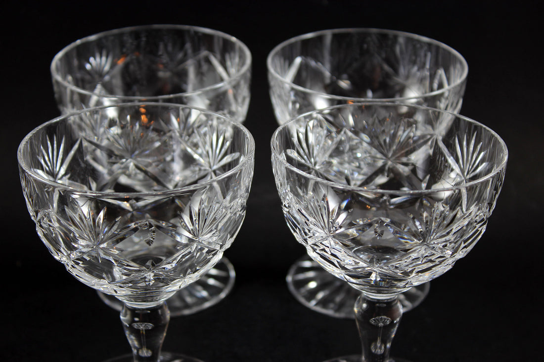 Webb Corbett Champagne or Sorbet Glasses, Chantilly