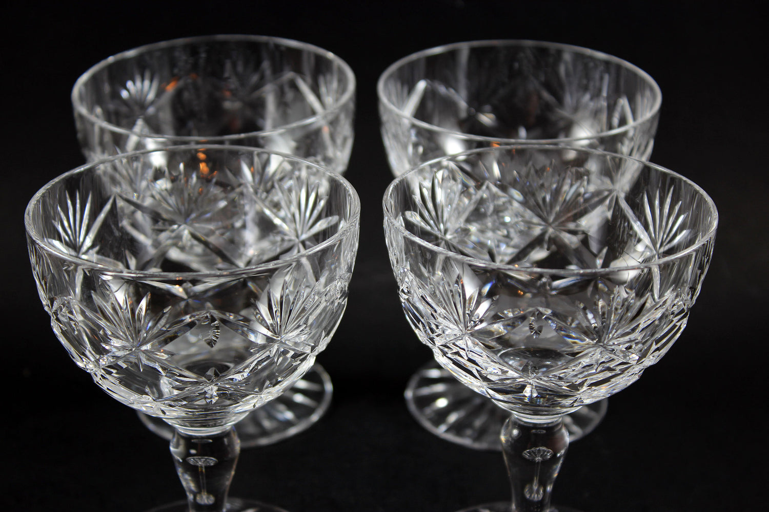 Webb Corbett Champagne or Sorbet Glasses, Chantilly