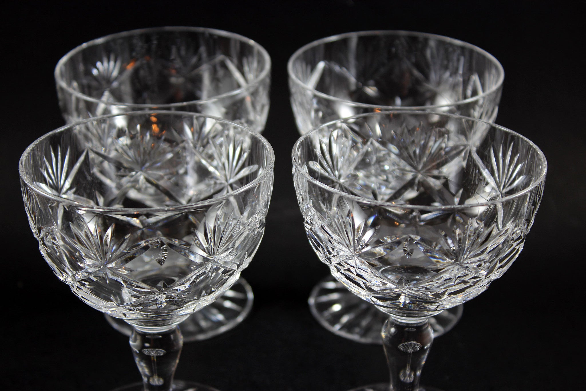 Webb Corbett Champagne or Sorbet Glasses, Chantilly