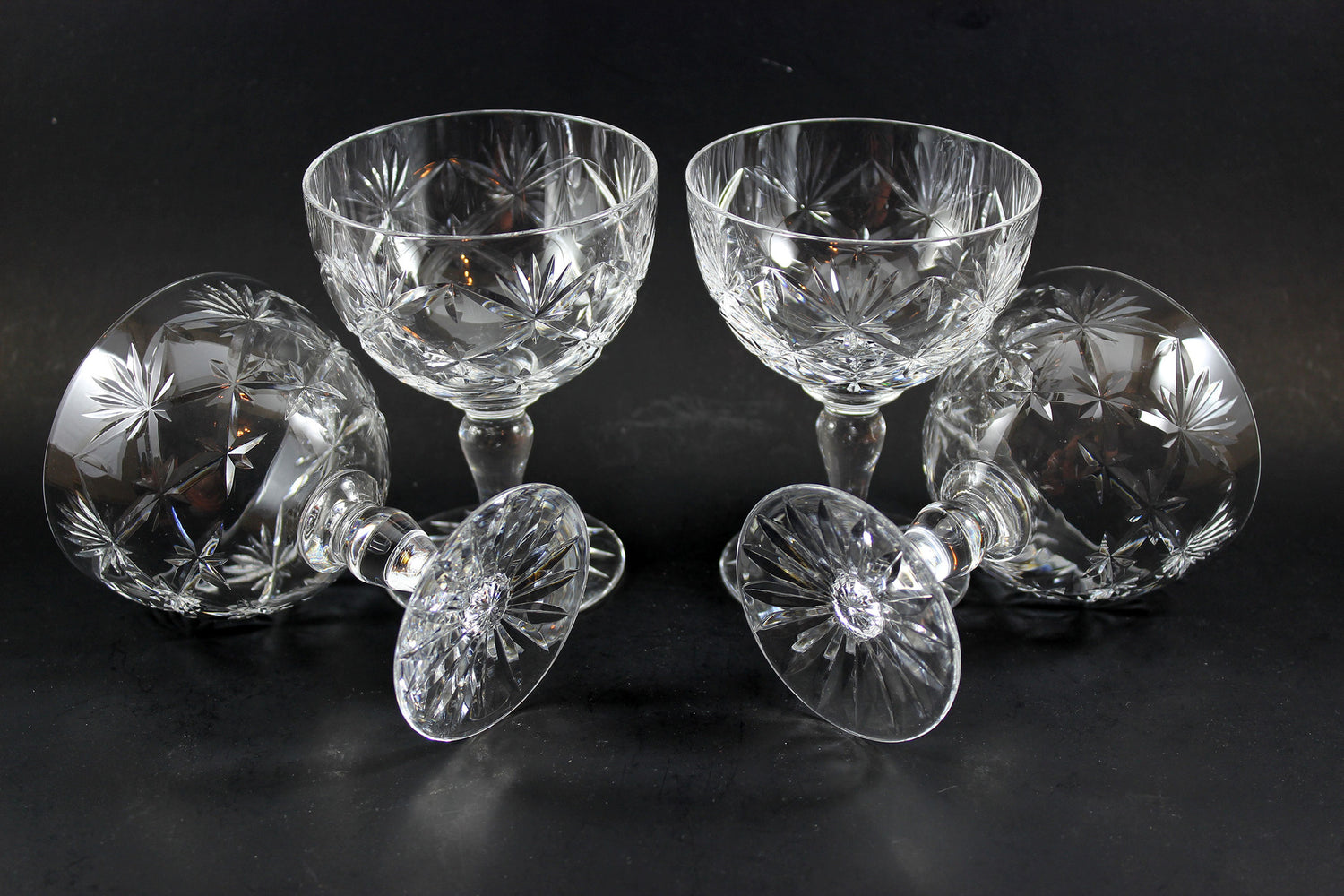 Webb Corbett Champagne or Sorbet Glasses, Chantilly