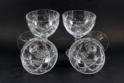 Webb Corbett Champagne or Sorbet Glasses, Chantilly