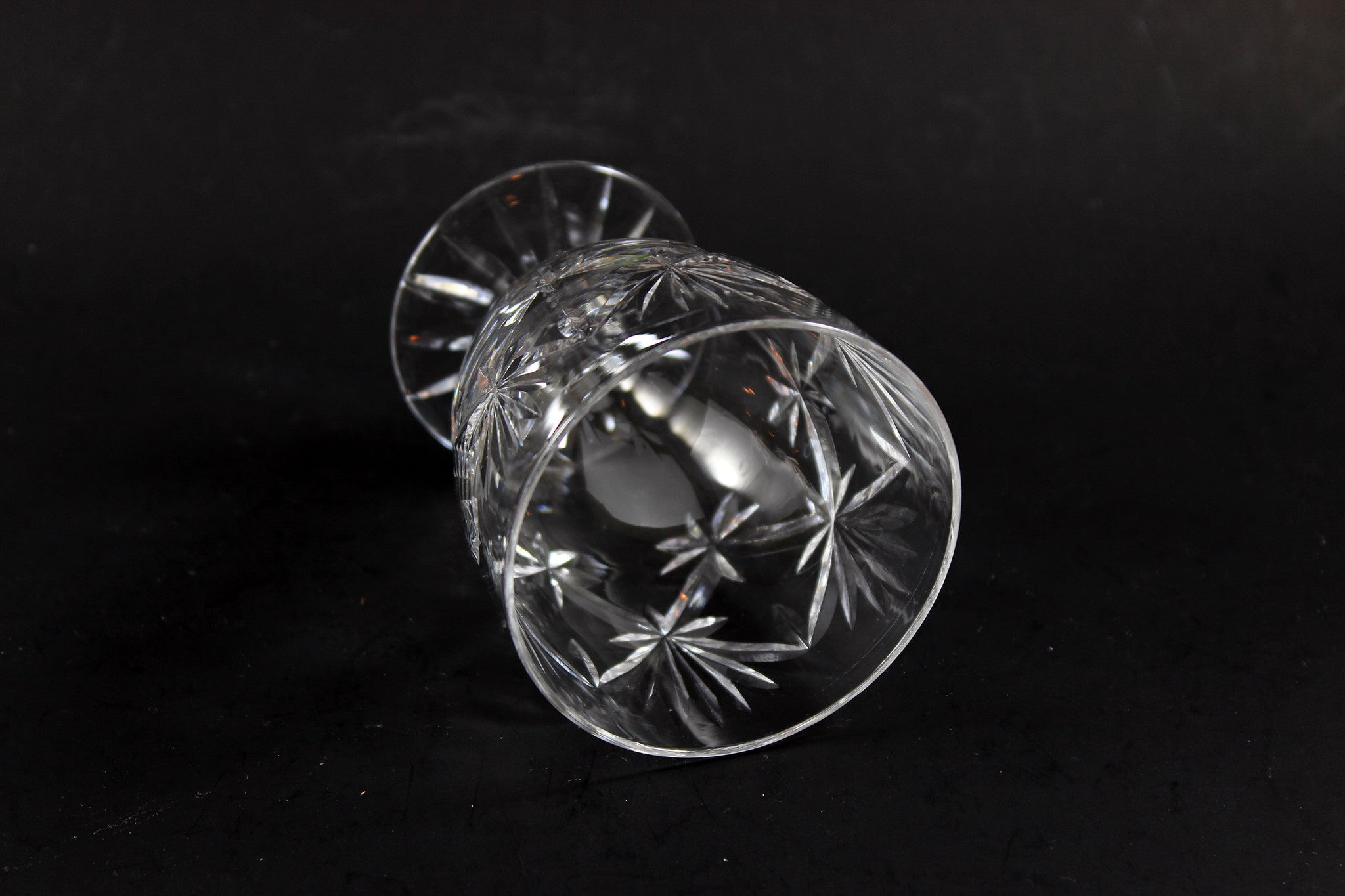 Webb Corbett Crystal, Footed Tumbler Glasses, Chantilly