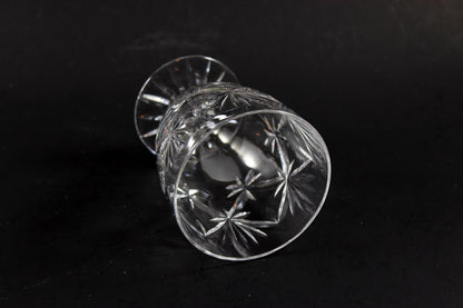 Webb Corbett Crystal, Footed Tumbler Glasses, Chantilly