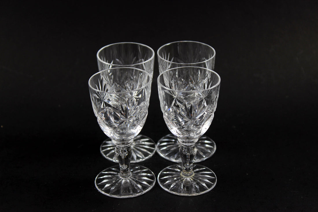 Webb Corbett Crystal, Liqueur Glasses, Chantilly