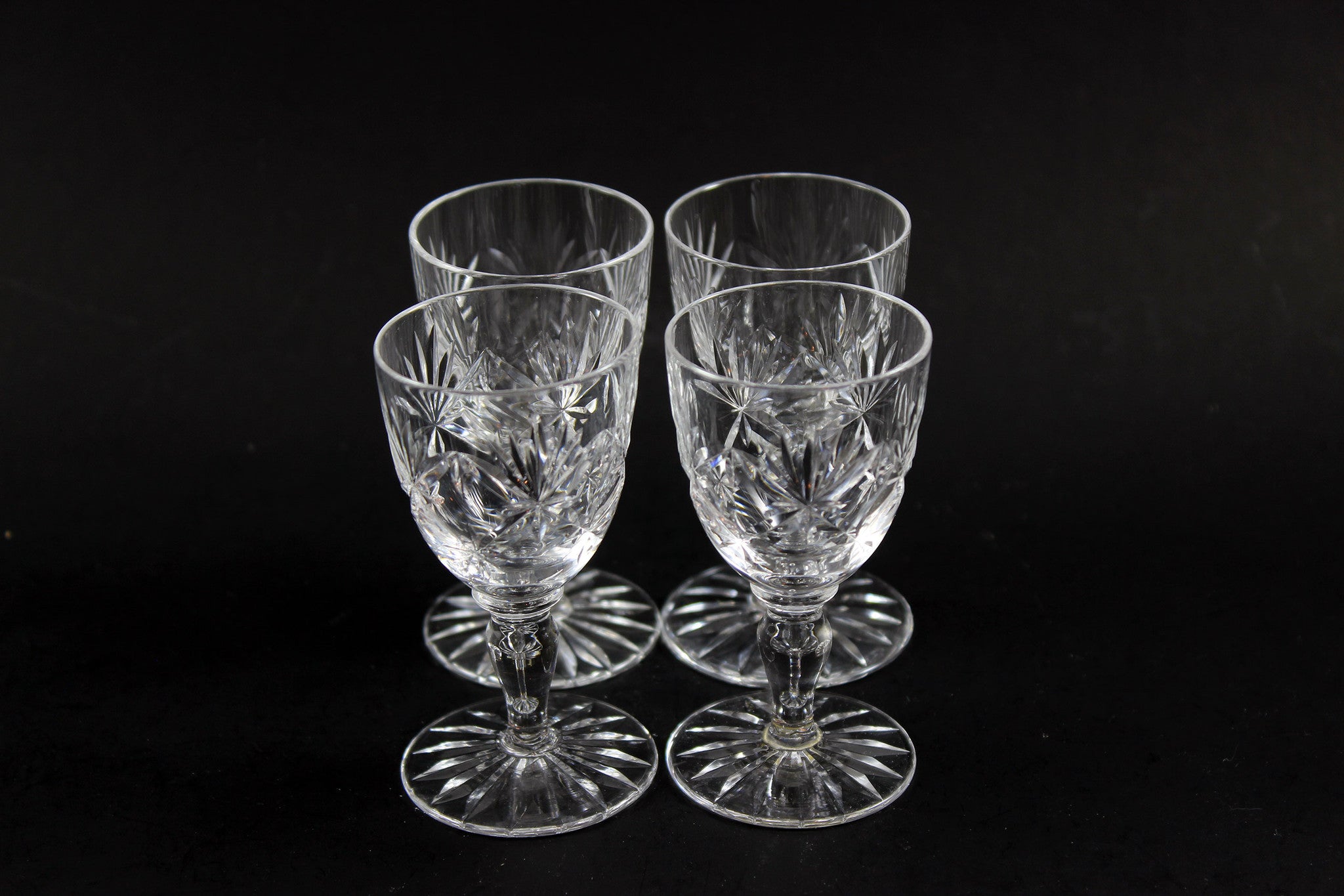 Webb Corbett Crystal, Liqueur Glasses, Chantilly