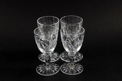 Webb Corbett Crystal, Liqueur Glasses, Chantilly