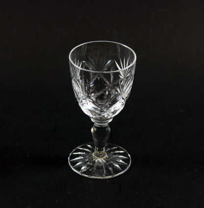 Webb Corbett Crystal, Liqueur Glasses, Chantilly