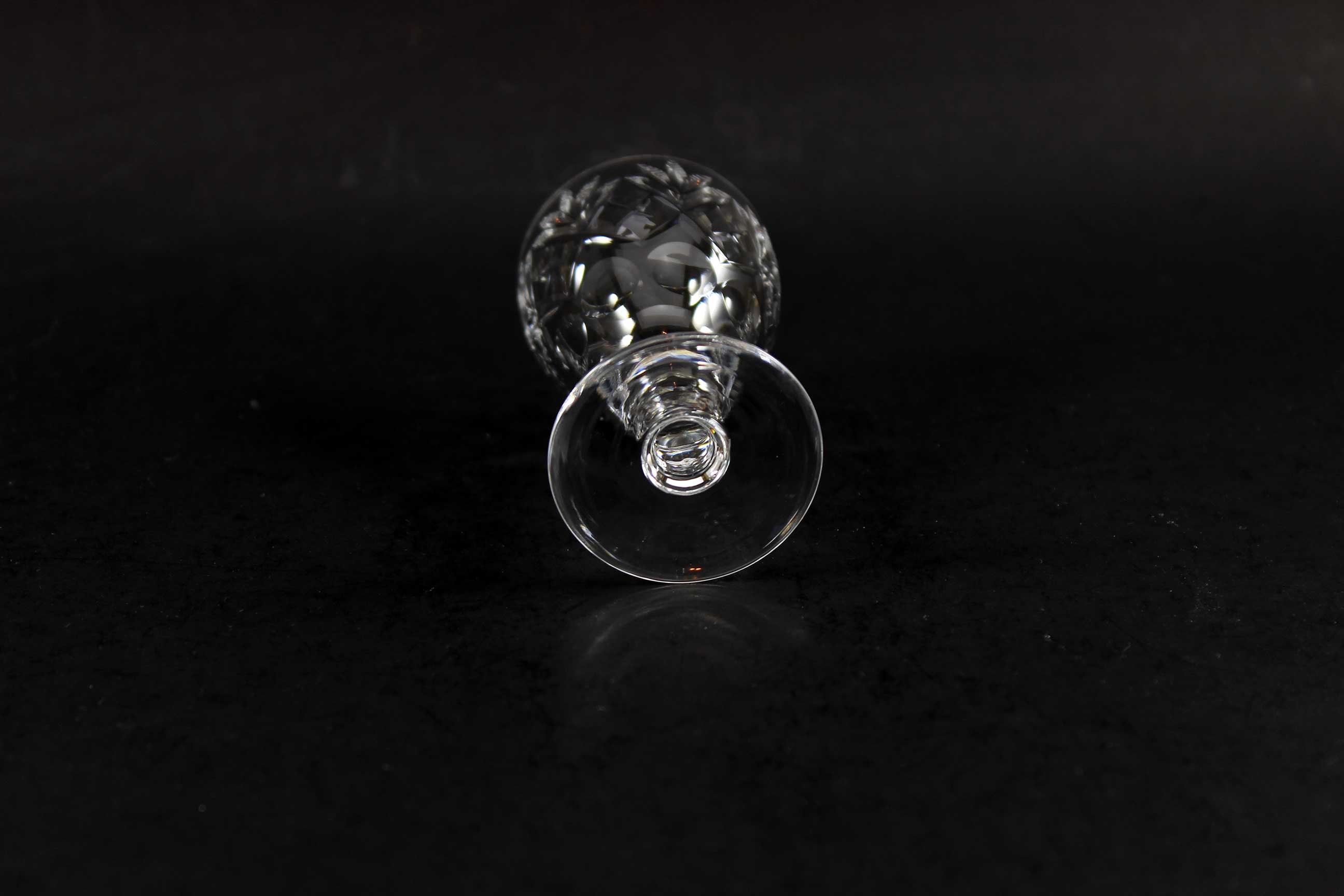 Webb Corbett Crystal, Georgian Pattern, Liqueur Glasses