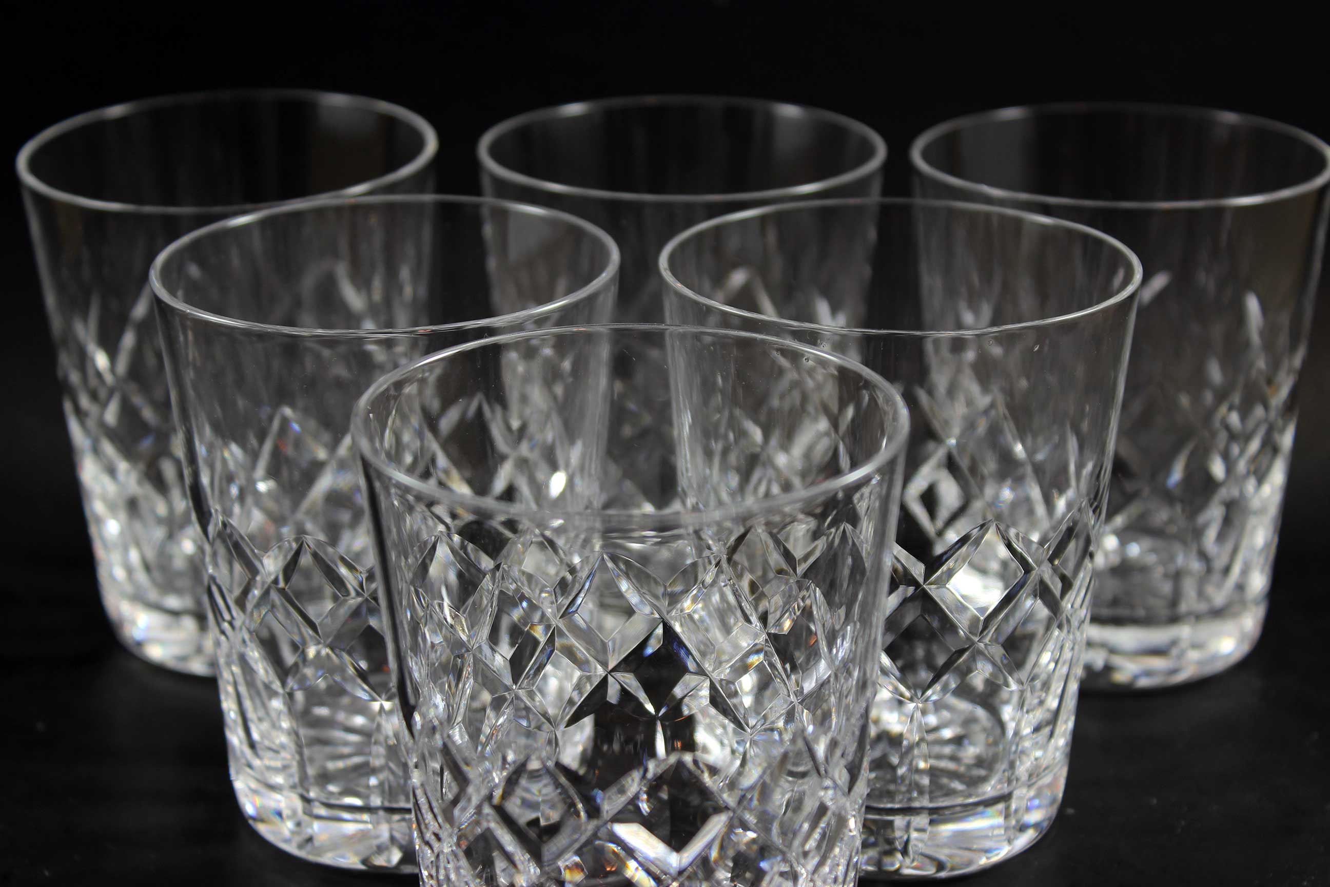 Webb Corbett, Heavy Crystal Rocks Glasses