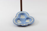 Wedgwood Jasperware Blue and White Club Shaped Pin Dish