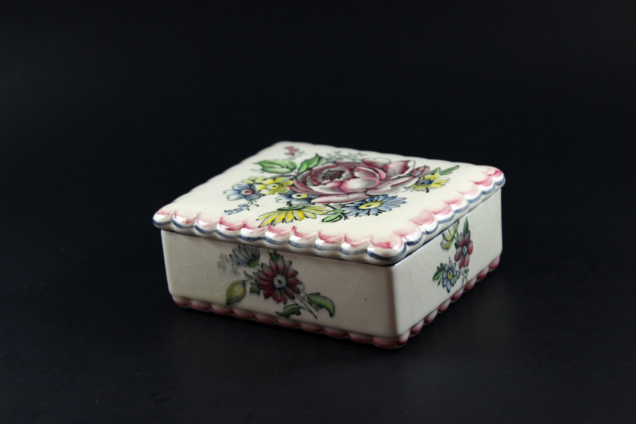 Vintage Porcelain high quality Dresser Box