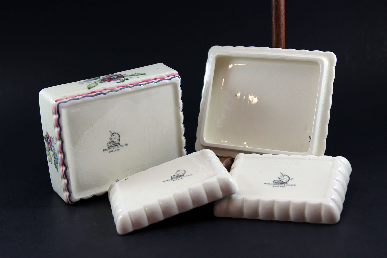 Wedgwood &amp; Co. Ltd.-Vintage Porcelain Trinket Box