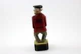 Folk Art Handcarved and Painted Wood Figurine