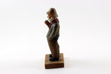 Folk Art Hand-carved, hand-painted  Man with a Pipe