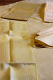 Irish Linen, Soft Yellow Bridge Set with Tea Towels