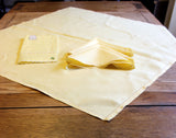 Irish Linen, Soft Yellow Bridge Set with Tea Towels