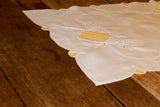 Vintage Cotton Table Runner with Yellow